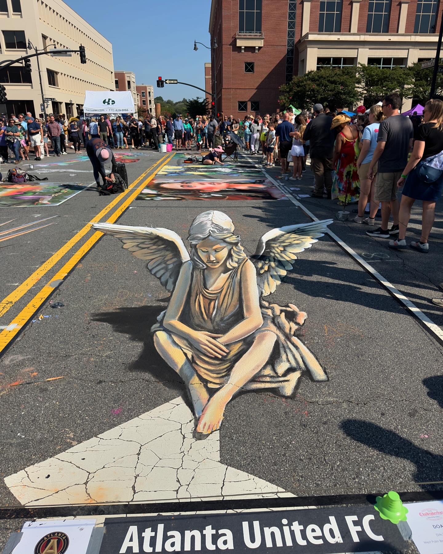 3D Angel Street Art