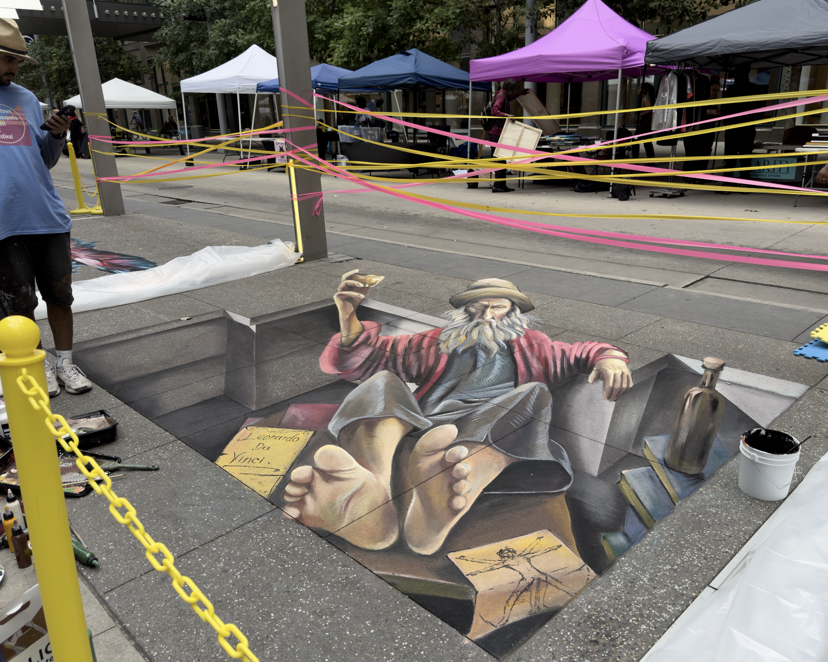 Da Vinci 3D Street Art