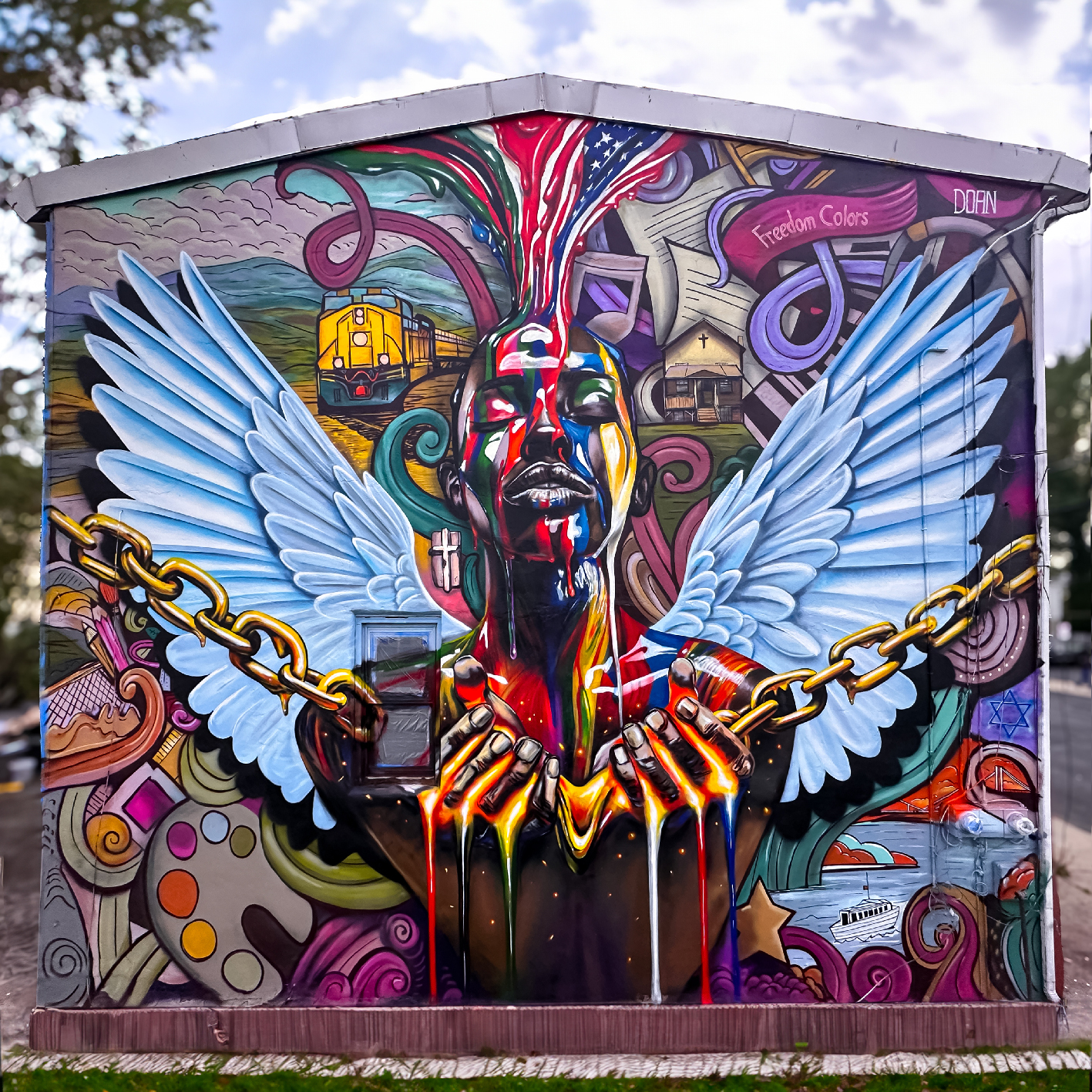 Freedom Colors Mural 28x24 ft