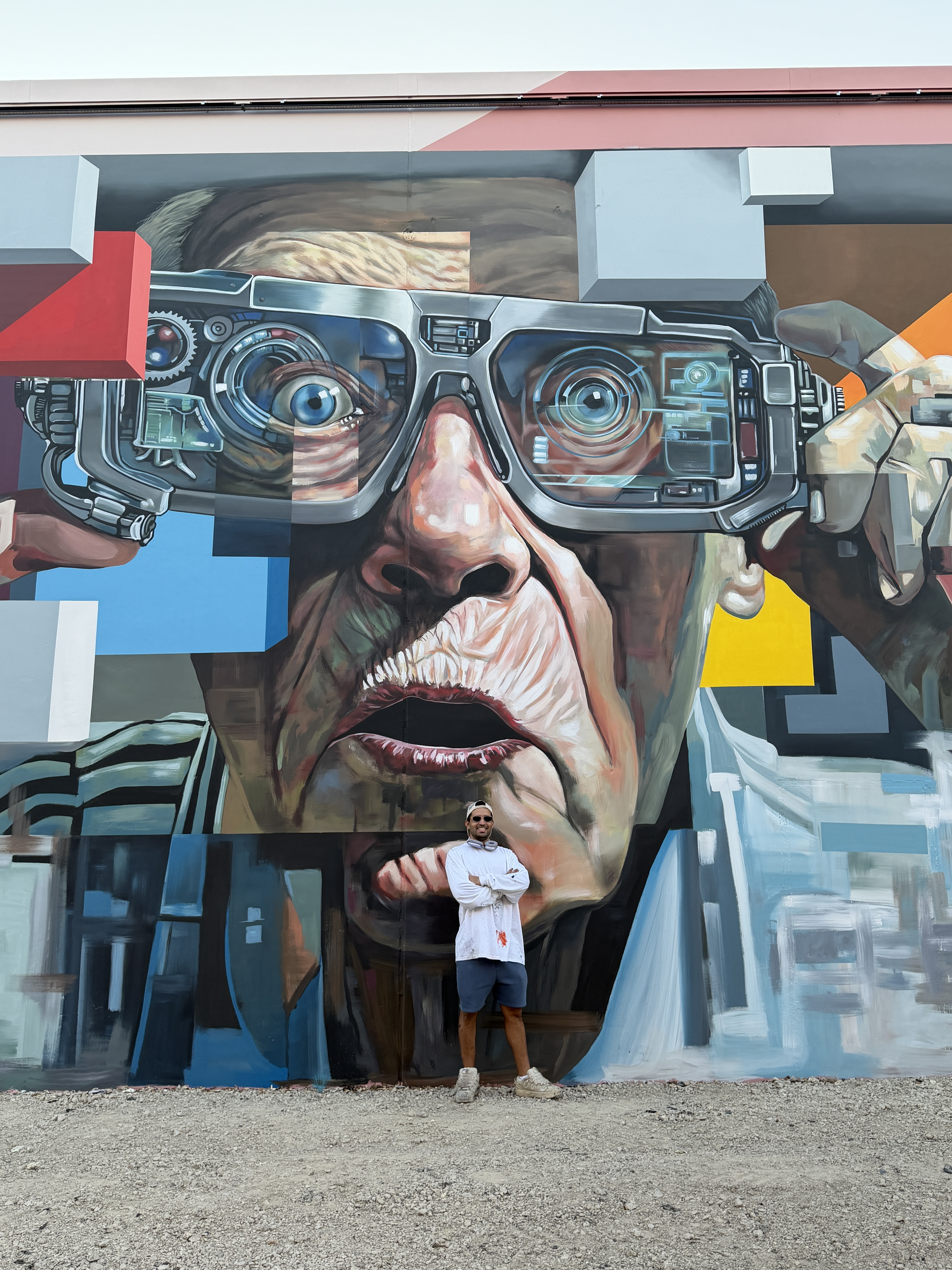 Cubist Portrait Mural